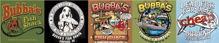Panel of Bubba's Fish Shack  T-shirt 